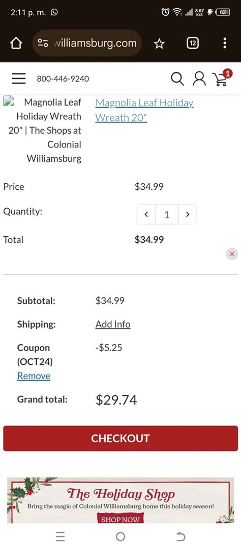 where are local discount coupons for colonial williamsburg